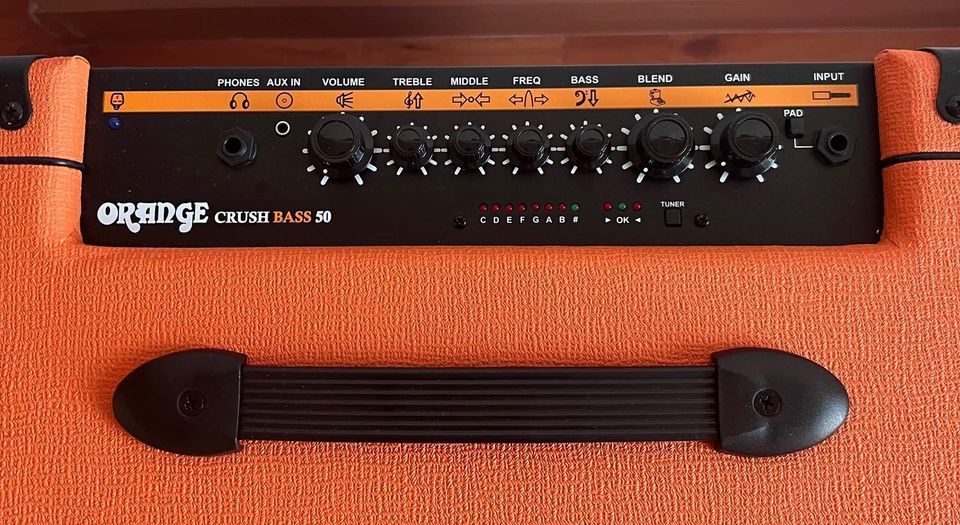 Orange Crush Bass 50 Tone Controls