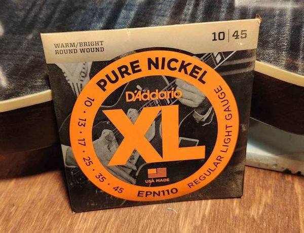 D'Addario XL EPN110 Pure Nickel Guitar Strings