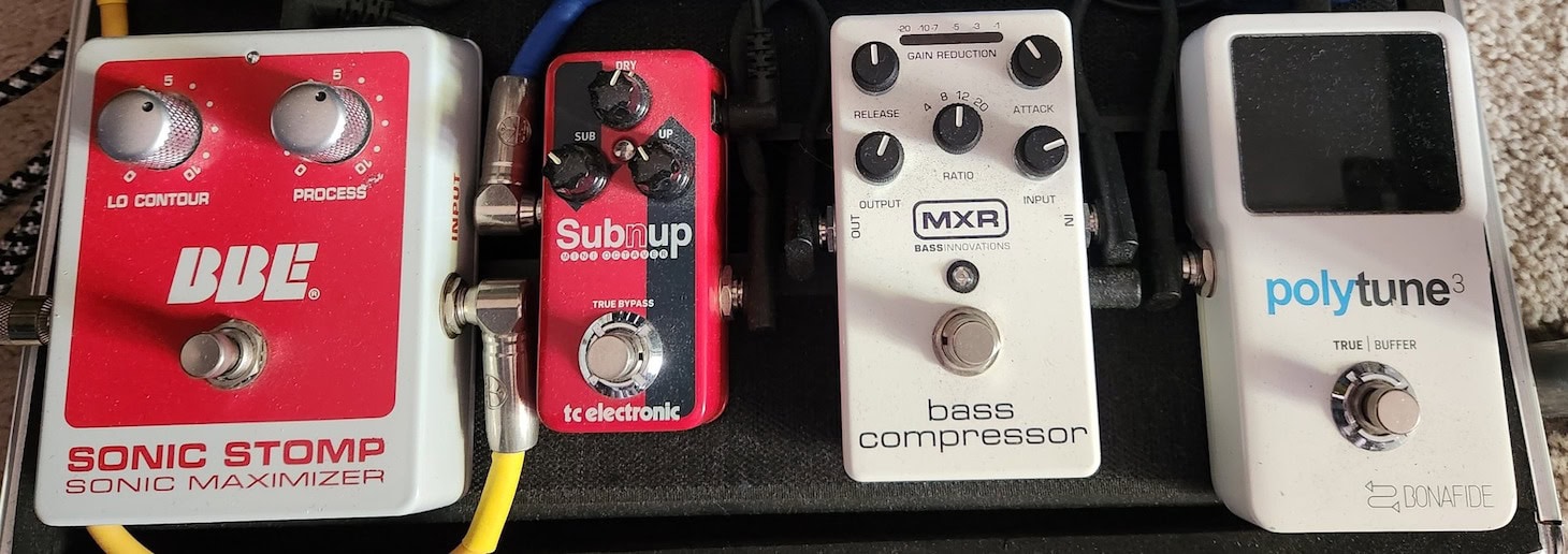 TC Electronic PolyTune 3 on my bass pedalboard