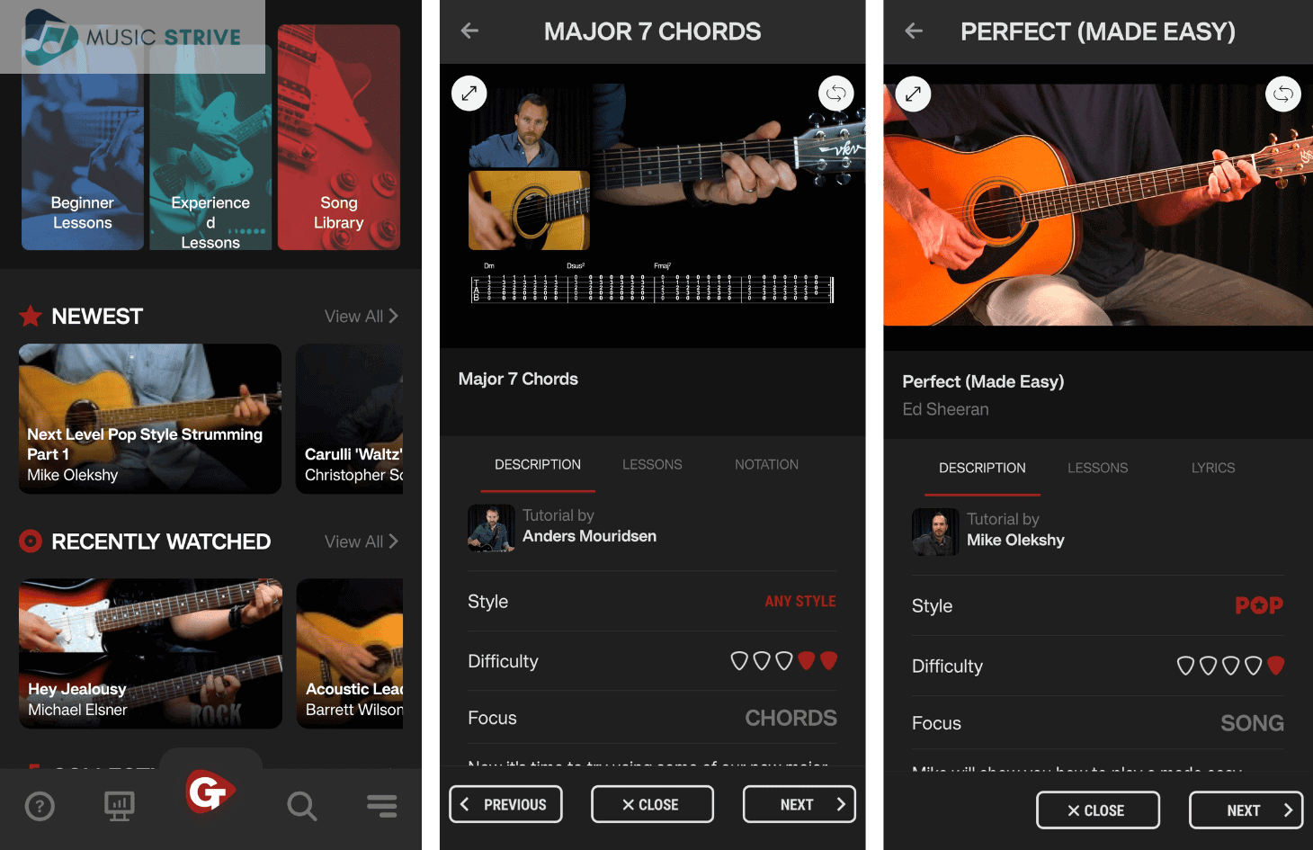 Guitar Tricks App Screenshots