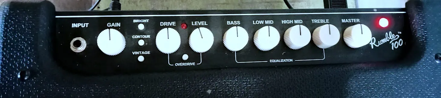 Fender Rumble 100 - Controls