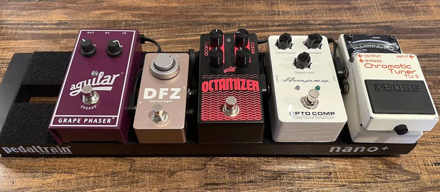 Aguilar Octamizer V2 on my pedalboard
