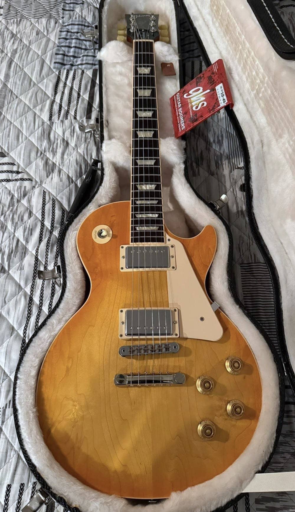 GHS Boomers on Gibson Les Paul